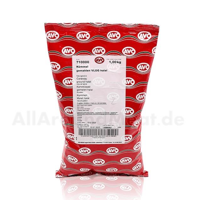 Kümmel gemahlen Naturgewürz 1 Kg, AVO