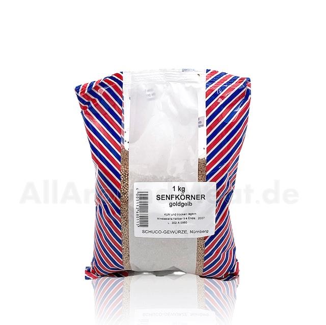 Senfkörner goldgelb, 1 Kg, Schuco