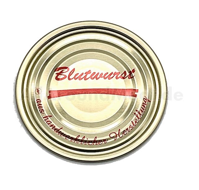 Dosendeckel -Blutwurst- 99er (100 Stück)