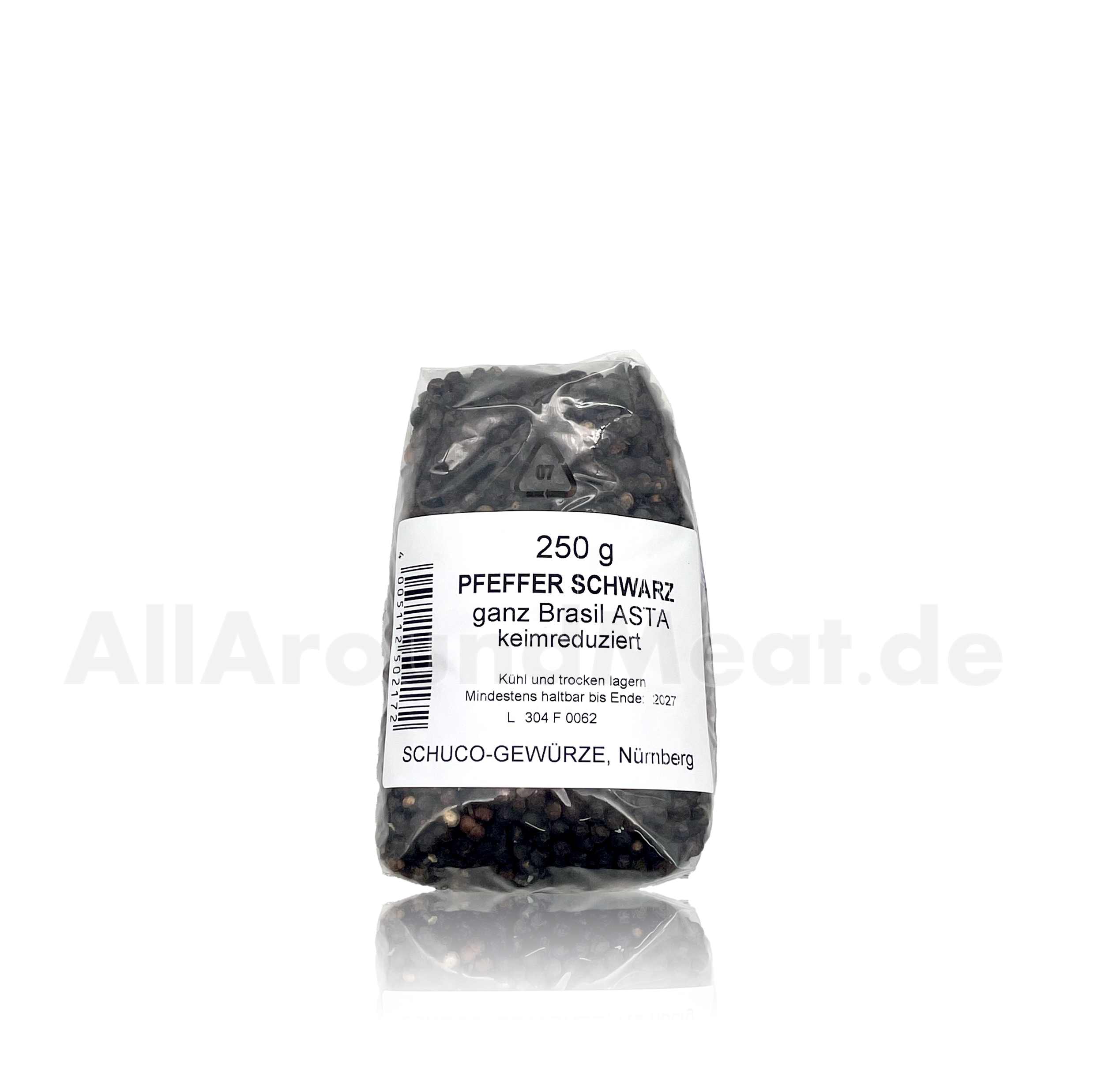 Pfeffer schwarz ganz, 250 g, Schuco