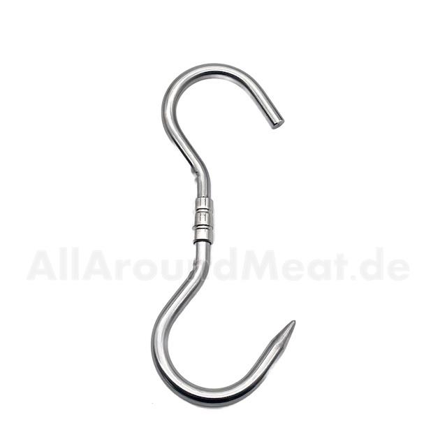 Drehhaken 240/10 mm, rostfrei, 1 Spitze