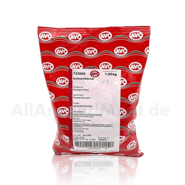 Senfkörner Naturgewürz 1 Kg, AVO