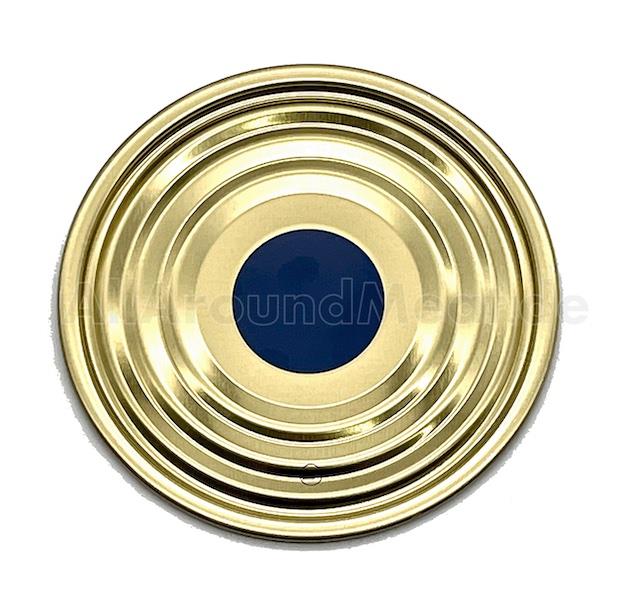 Dosendeckel -blauer Punkt- 99er (100 Stück)