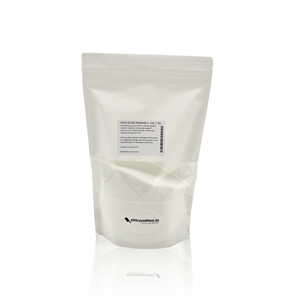 Nitrit (0,5 - 0,6 %) Pökelsalz ohne Jod, 1 Kg